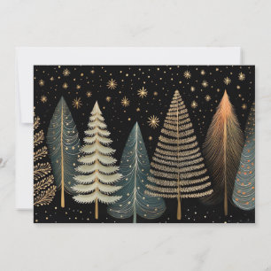 Festive and elegant Christmas Tree Greeting Card