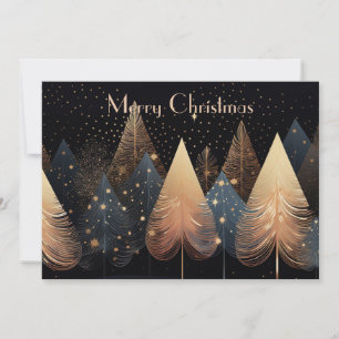 Festive and elegant Christmas Tree greeting Card