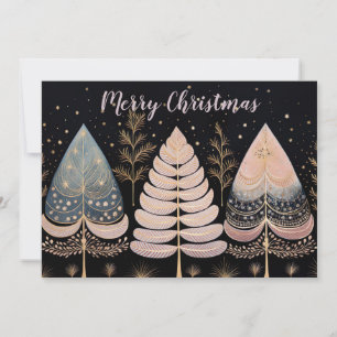 Festive and elegant Christmas Tree Greeting Card