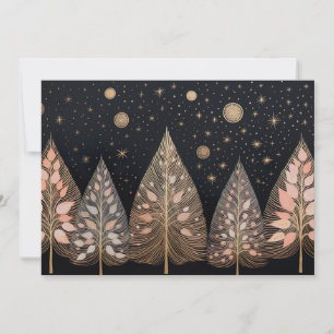 Festive and elegant Christmas Tree Greeting Card