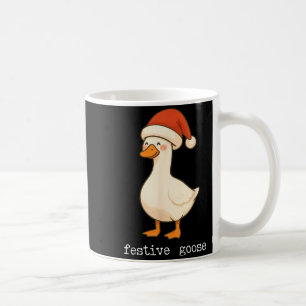 Festive And Mpy Goose Santa Hat Xmas Light Matchin Coffee Mug