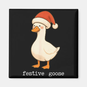 Festive And Mpy Goose Santa Hat Xmas Light Matchin Magnet