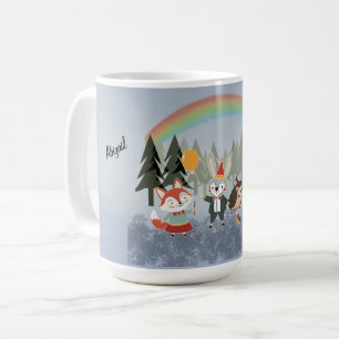 Festive animals coffee mug