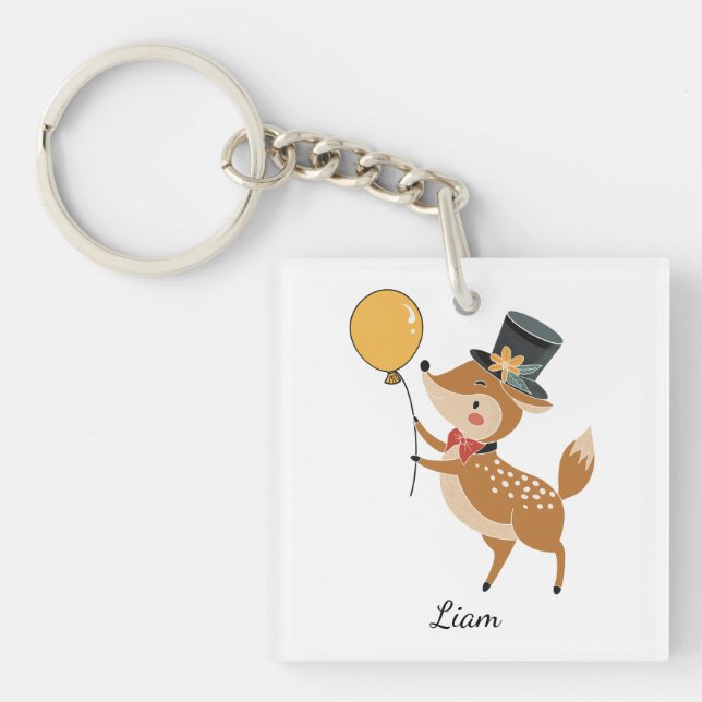 Festive animals - Fawn Keychain (Front)