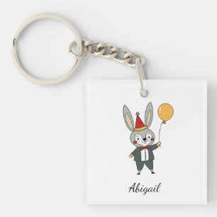 Festive animals - Rabbit Keychain