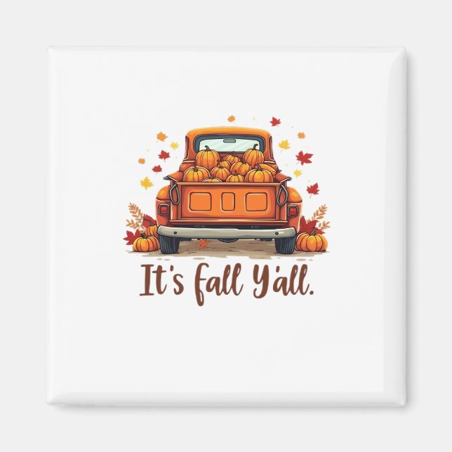 Festive Autumn Harvest Design Celebrating Fall Sea Magnet (Front)