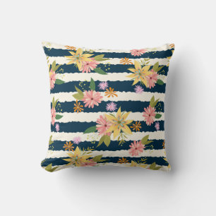 Festive Autumn Leaves Throw Pillow