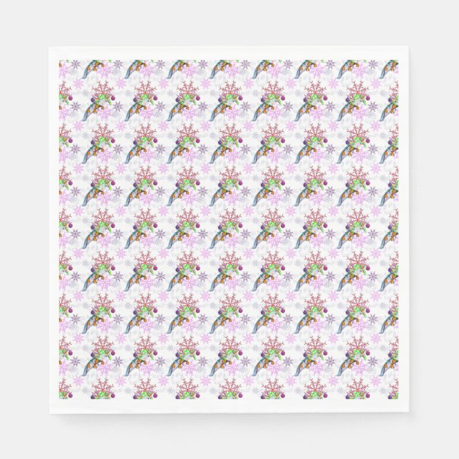 Festive Axlotl Napkin (Front)
