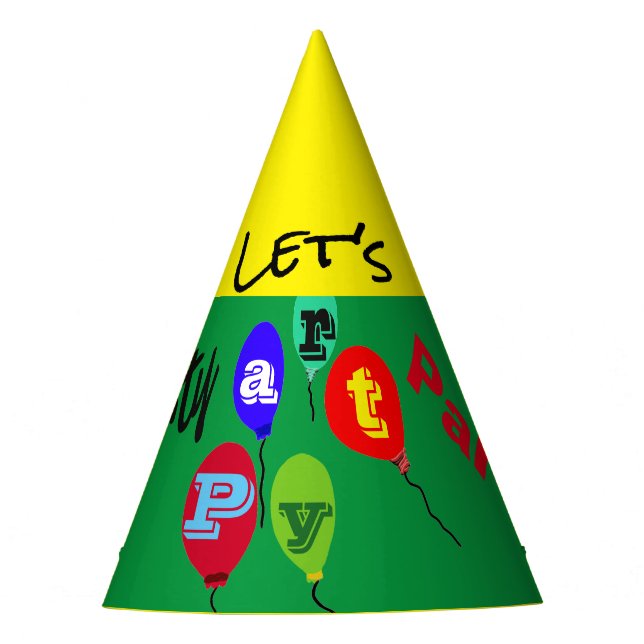 Festive Balloons Party Hats (Front)