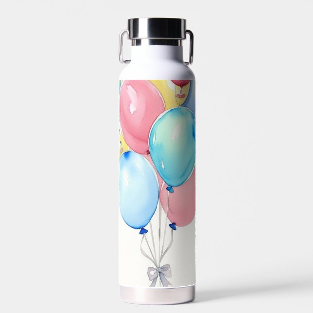 Festive Balloons  Water Bottle (Front)
