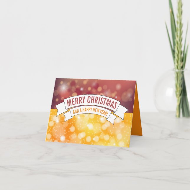 Festive Banners, Seasonal Employee Thank You Card (Front)