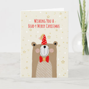 Festive Bear Christmas Holiday Card