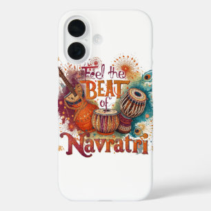Festive Beats – Colorful Navratri Celebration Desi iPhone 16 Case