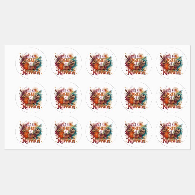 Festive Beats – Colourful Navratri Celebration Des (Sheet)