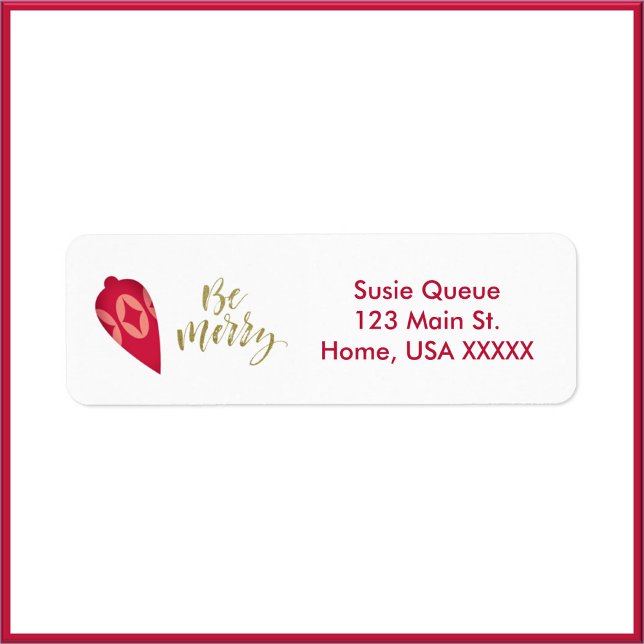 Festive Berry Color Ornament Be Joyeux (Créateur téléchargé)