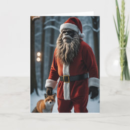 Festive Bigfoot Holiday Card