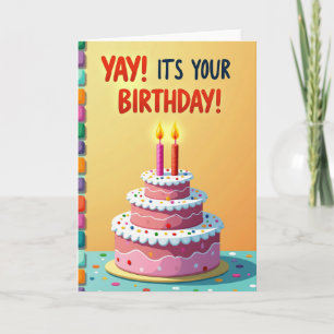 Festive Birthday Candles Card