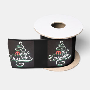 Festive Black Mopar Pretty Christmas Gift Ribbon Satin Ribbon