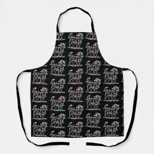 Festive Blue Heeler Christmas Holiday Cattle Dog  Apron