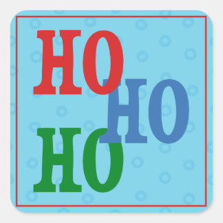 Festive Blue Polka Dot Holiday Gift Tag Stickers