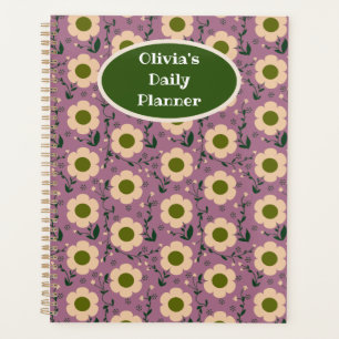 Festive Boho Flowers, Customizable Daily Planner