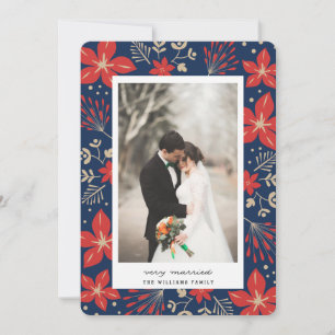 Festive Botanical Holiday Photo Card