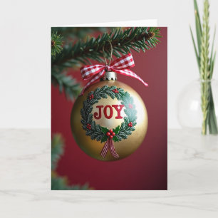 Festive Branch Sphere Card