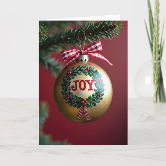 Festive Branch Sphere Card (Front)