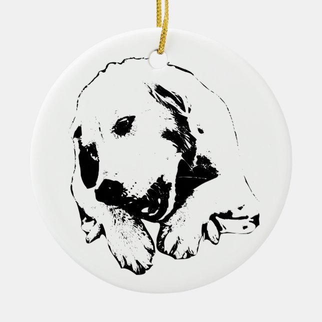 Festive Branches Hold Warm Secrets Ceramic Ornament (Front)