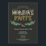Festive Branches Holiday Party Invitation<br><div class="desc">These stylish holiday party invitations add a modern and elegant touch to your holiday celebration. Design © www.berryberrysweet.com</div>
