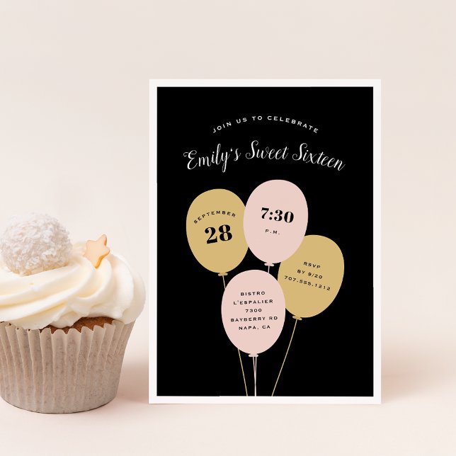 Festive Bunch | Invitation Sweet sixteen (Créateur téléchargé)
