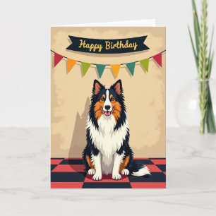 Festive Canine Art Card