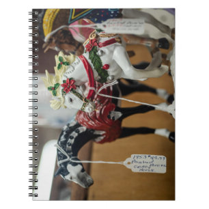 Festive Carousel Horses Ornament Collection Notebook