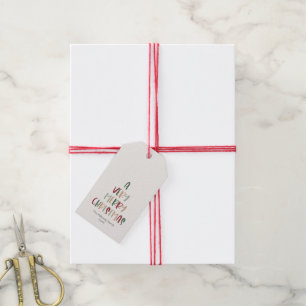 Festive Casual Colourful A Very Merry Christmas Gift Tags