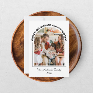 Festive Casual Merry Christmas Photo Card