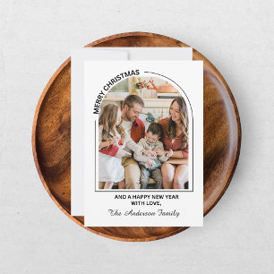 Festive Casual Merry Christmas Photo Card