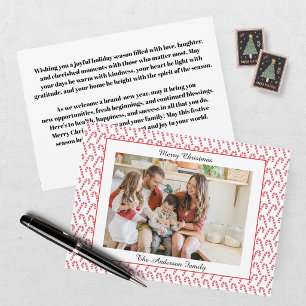 Festive Casual Merry Christmas Photo Card