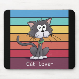 Festive Cat Lover   Mouse Pad