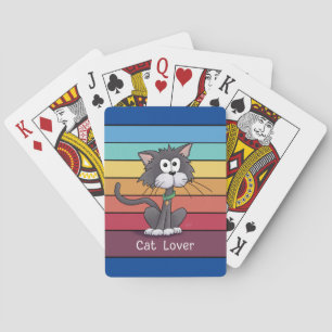 Festive Cat Lover   Playing Cards