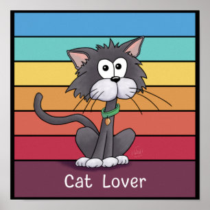 Festive Cat Lover Poster