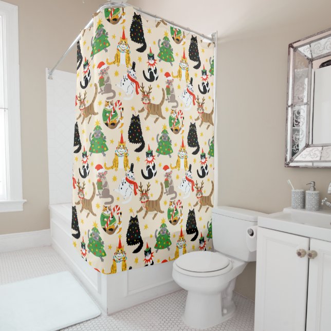 Festive Cats Christmas Pattern (In Situ)