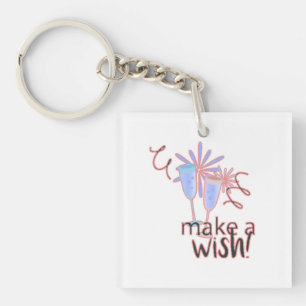 Festive Celebration Clipart Keychain