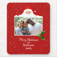 Festive Cheeky Santa - Custom Photo - Personalized