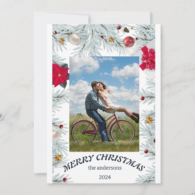 "Festive Cheer : Joyeuse Carte de Noël" (Devant)