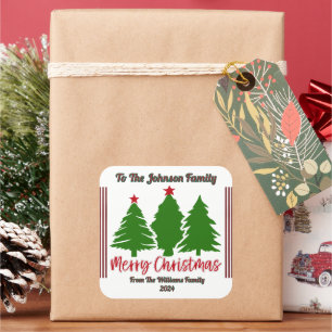 Festive Cheerful Christmas Sticker Design