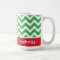 Festive Chevron Custom Christmas Monogram Name