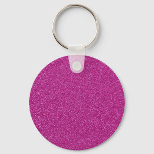 Festive Chic Pink Glitter Background Romantic Keychain