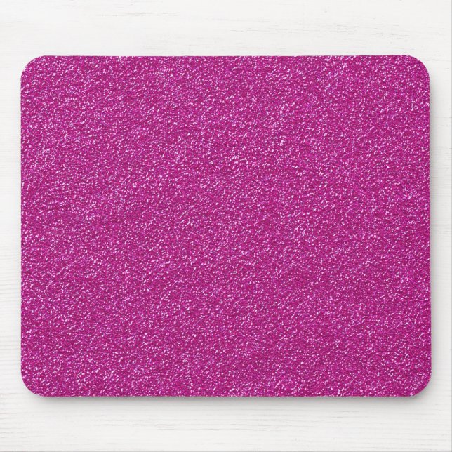 Festive Chic Pink Glitter Background Romantic Mouse Pad (Front)