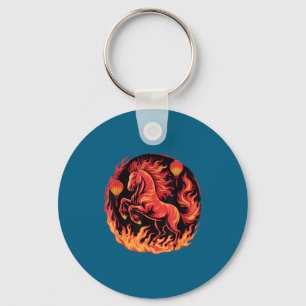 Festive Chinese New Year 2026 Horse Lantern Cultur Keychain