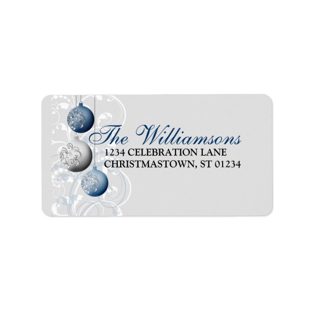 Festive Christmas Address Label (Front)